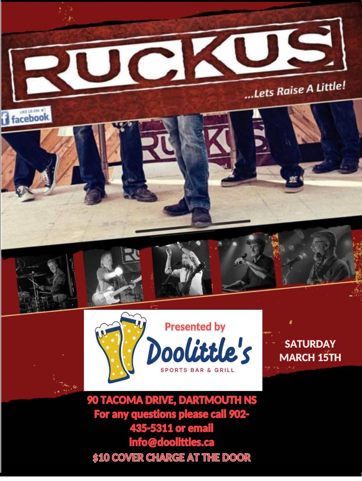 DooLittle\u2019s presents Ruckus Sat March 15 2025