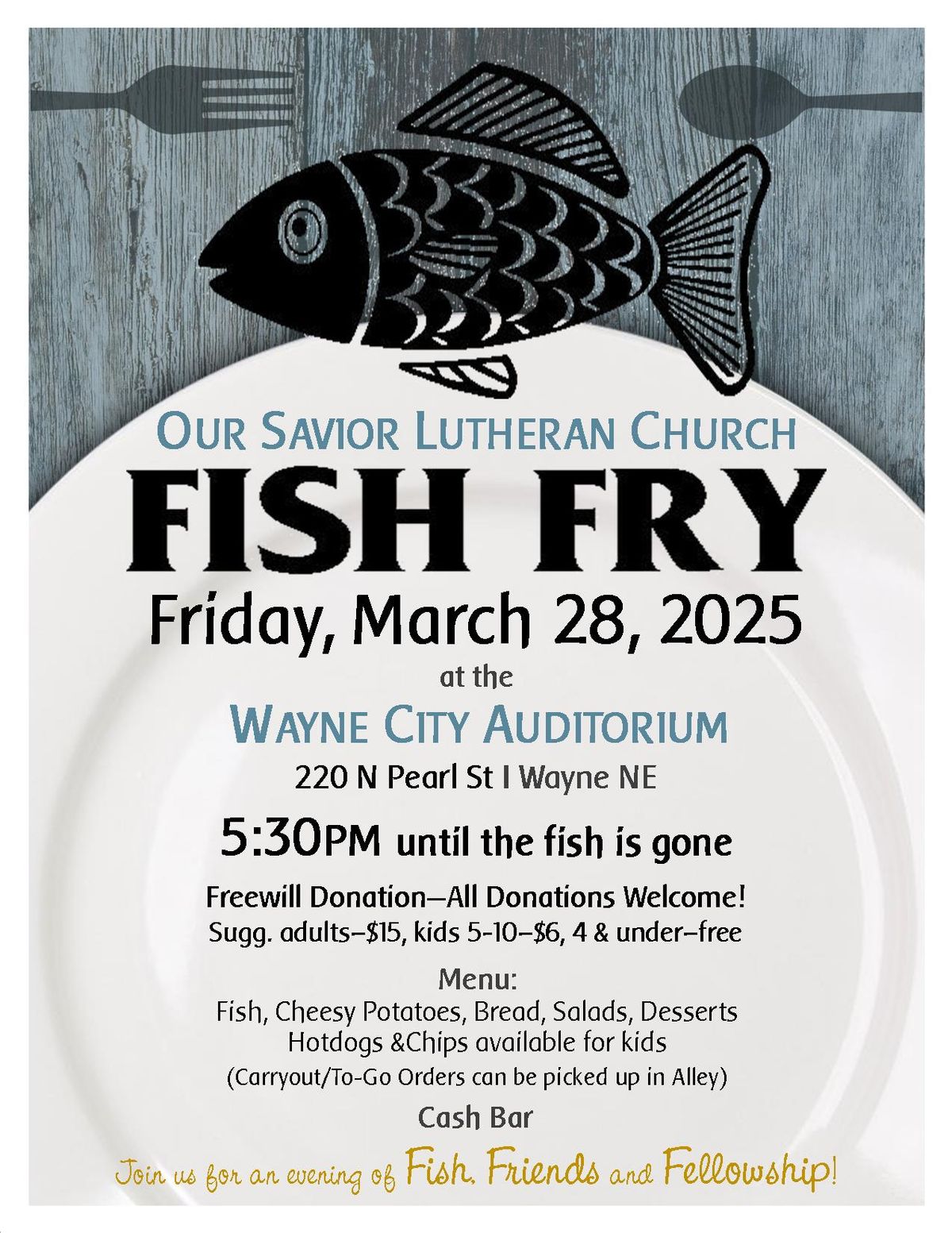 Lenten Fish Fry!