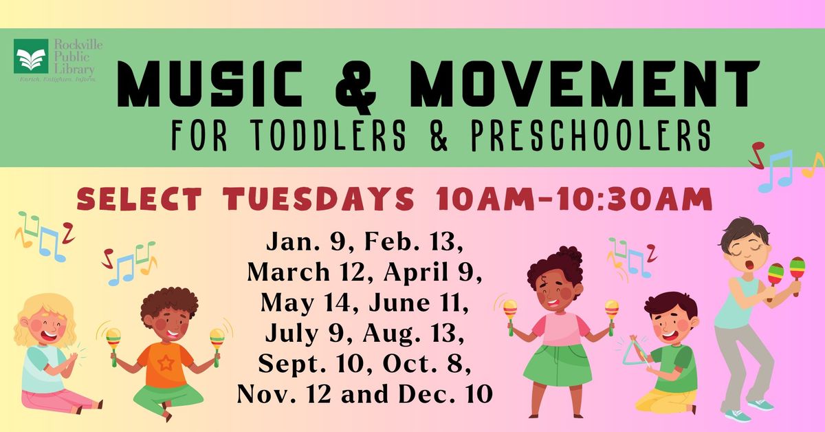 Music & Movement for Toddlers & Preschoolers