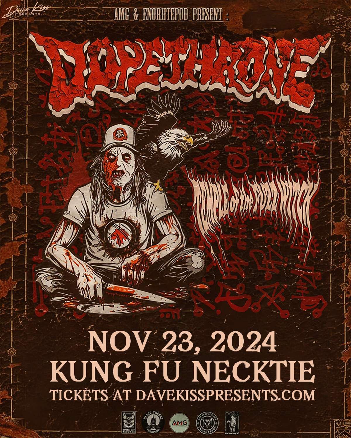 Dopethrone ~ Temple of the Fuzz Witch ~ Morbid Cross at Kung Fu Necktie