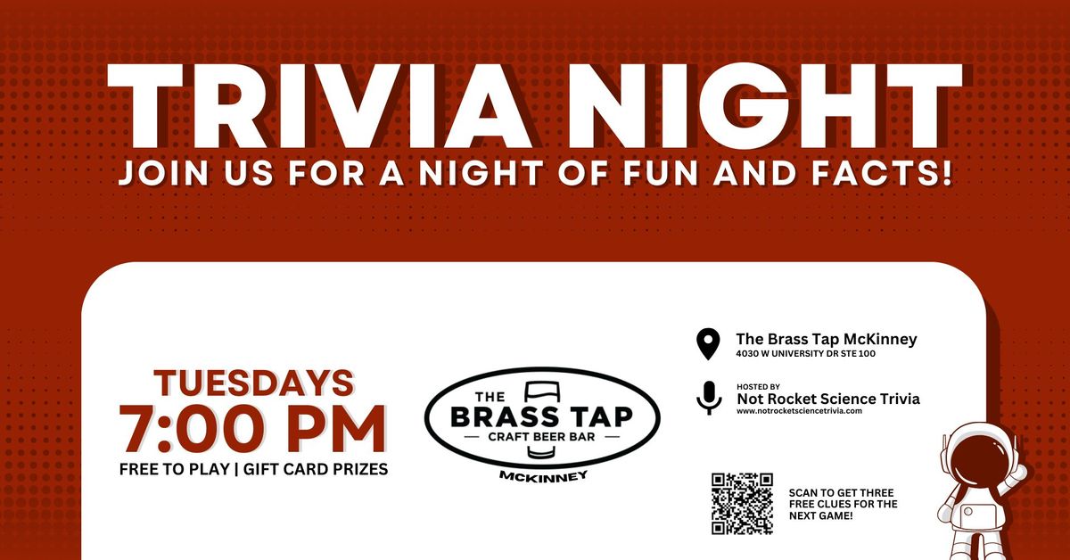 Trivia Night at The Brass Tap in McKinney