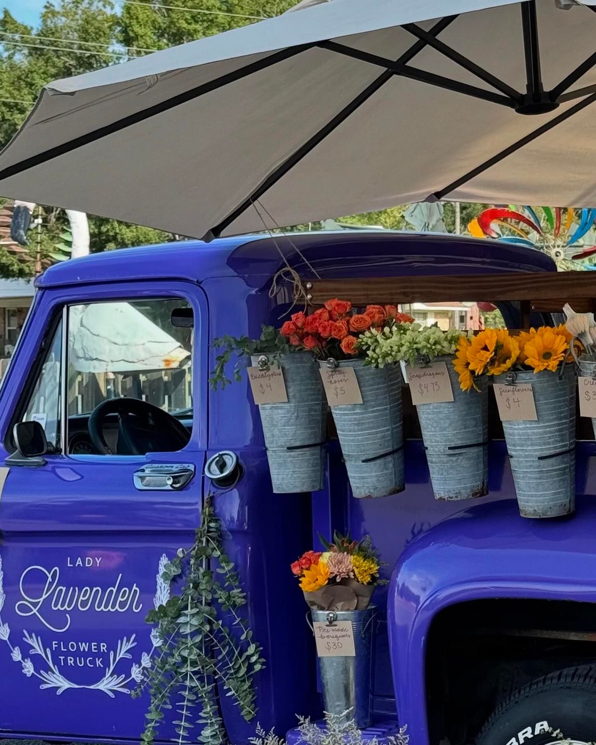 Lady Lavender Flower Truck at One Palafox Place