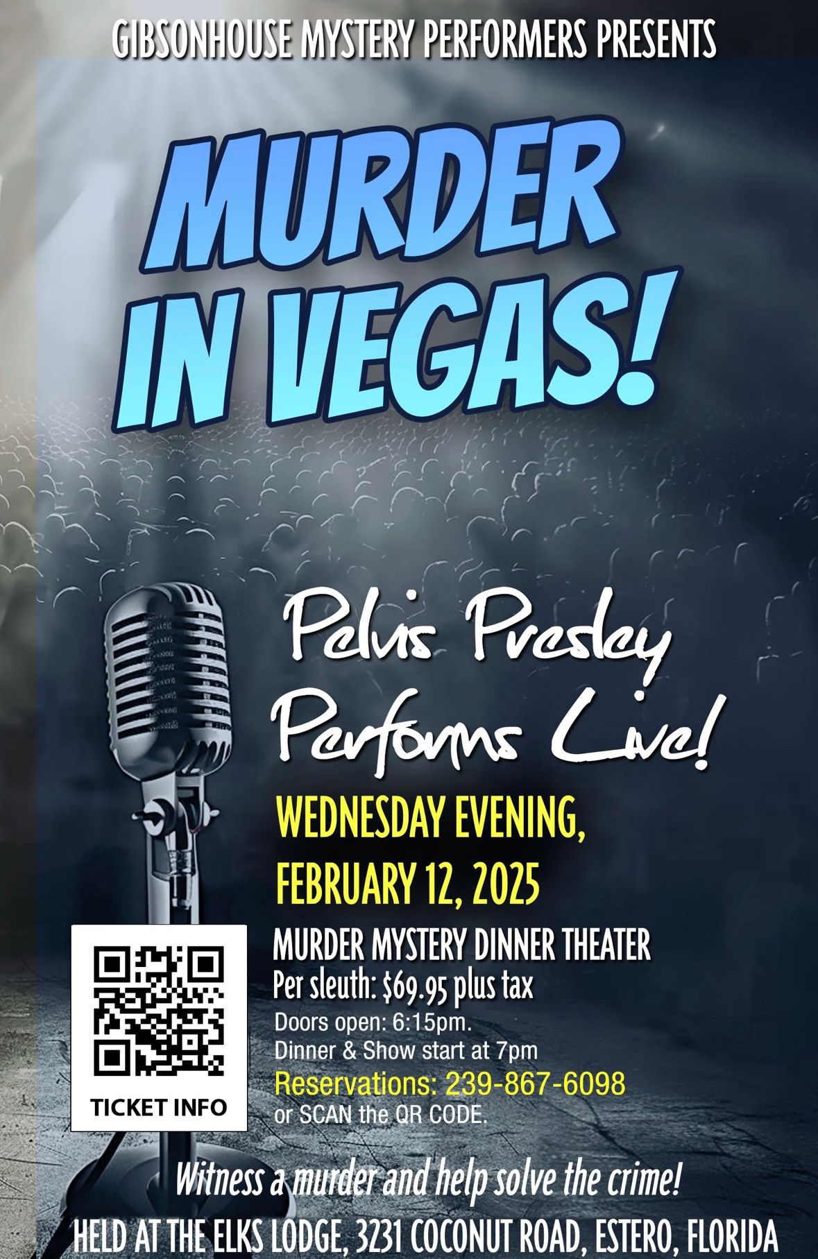 Murder Mystery Dinner Theatre! Murder in Vegas! 