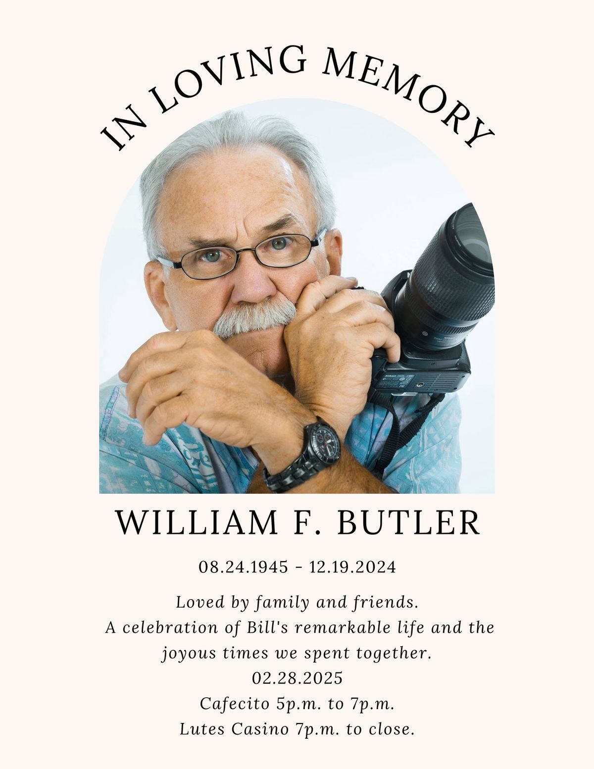 Celebration of Life: Bill Butler