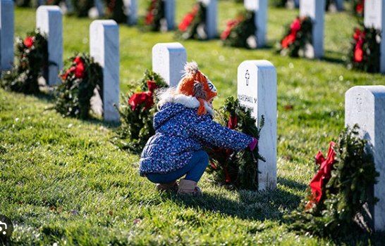 Placing Wreaths for Veterans at Mountain Home National Cemetery