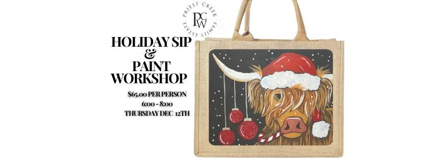 Holiday Sip and Paint Workshop 