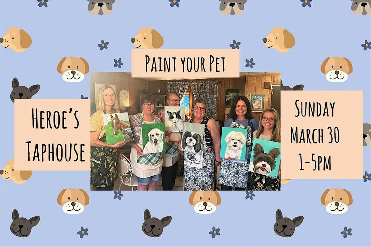 Paint Your Pet at Heroes Taphouse in Salem