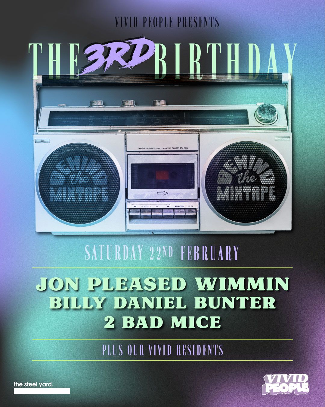 Vivid Turns 3: Behind The Mixtape - 80s & 90s Party