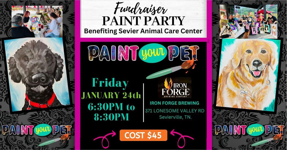 \ud83c\udfa8 Paint Your Pet Fundraiser for Sevier Animal Care Center (SACC)! \ud83d\udc3e