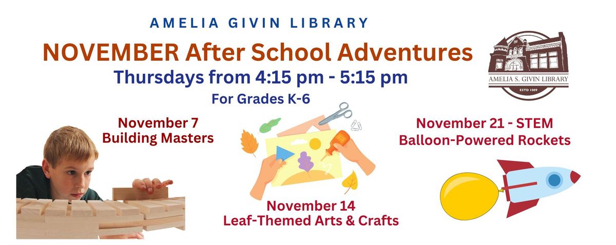 After School Adventures at the Amelia Givin Library