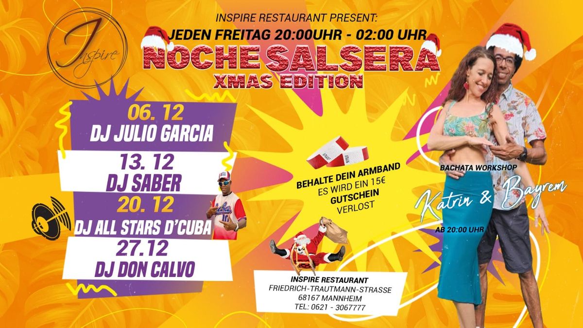 JEDEN FREITAG || NOCHE SALSERA || INSPIRE MANNHEIM || PRE-PARTY BACHATA WORKSHOP 