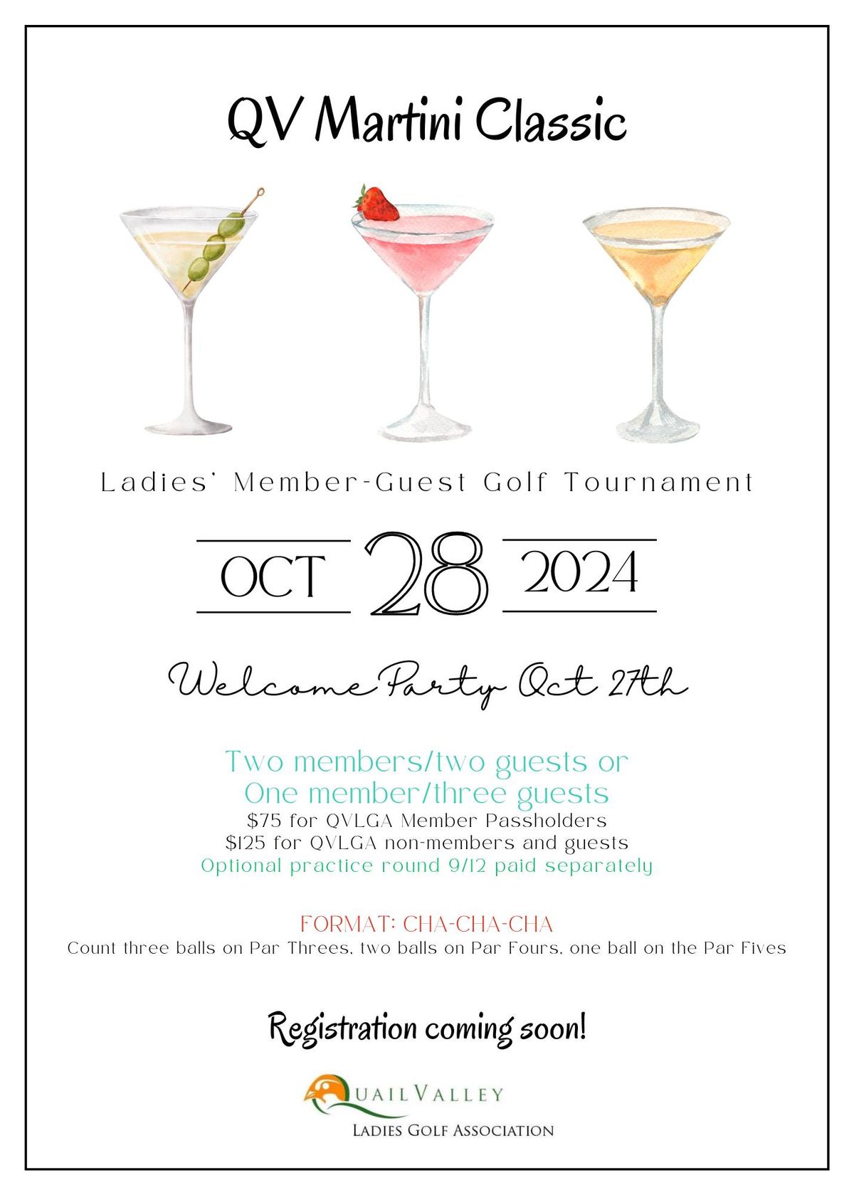 QV Martini Classic Member Guest