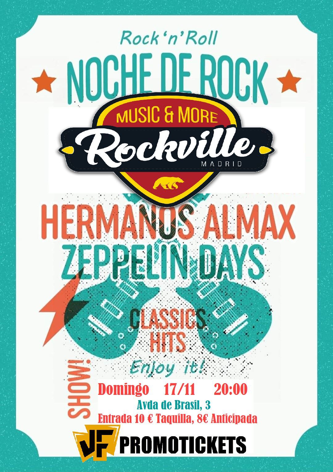 Noche de Rock con Zeppelin Days & Hermanos Almax 