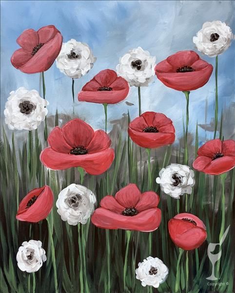 Poppies and Wishes Painting Class