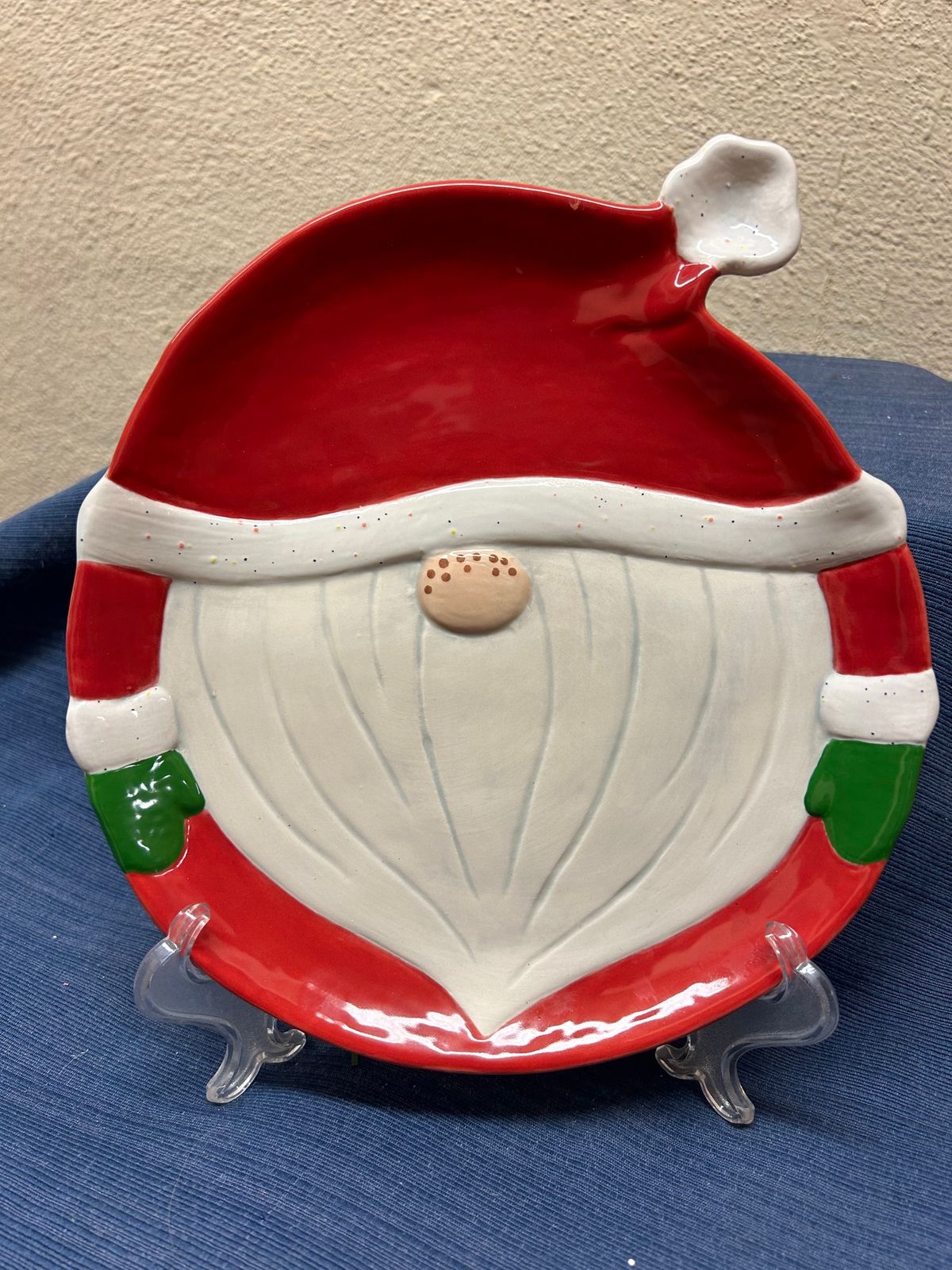 Santa Gnome Plate