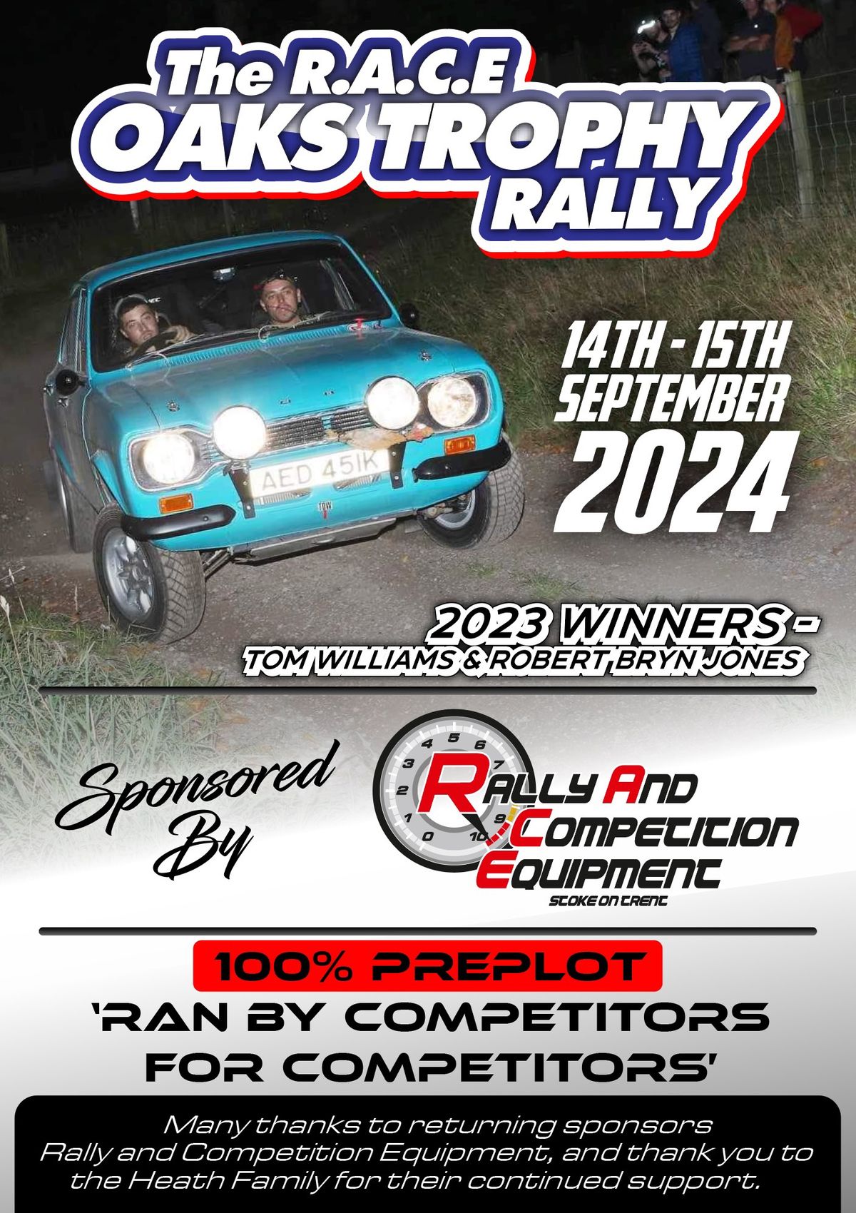The R.A.C.E Oaks Trophy Rally 