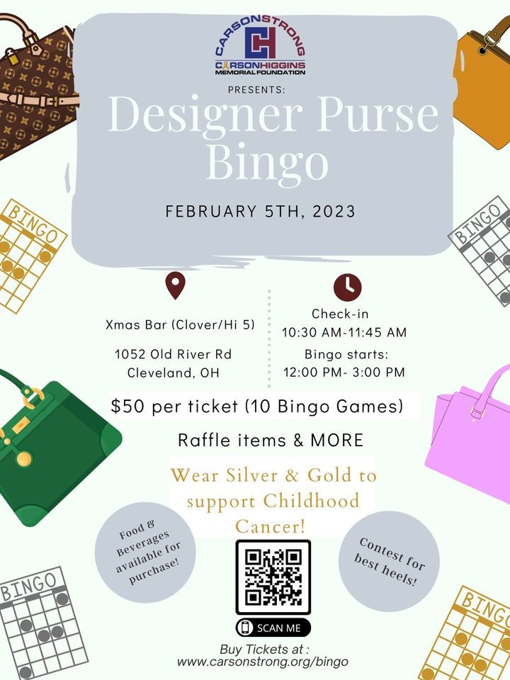 Designer Purse Bingo, 1052 Old River Rd, Cleveland, OH 441131201