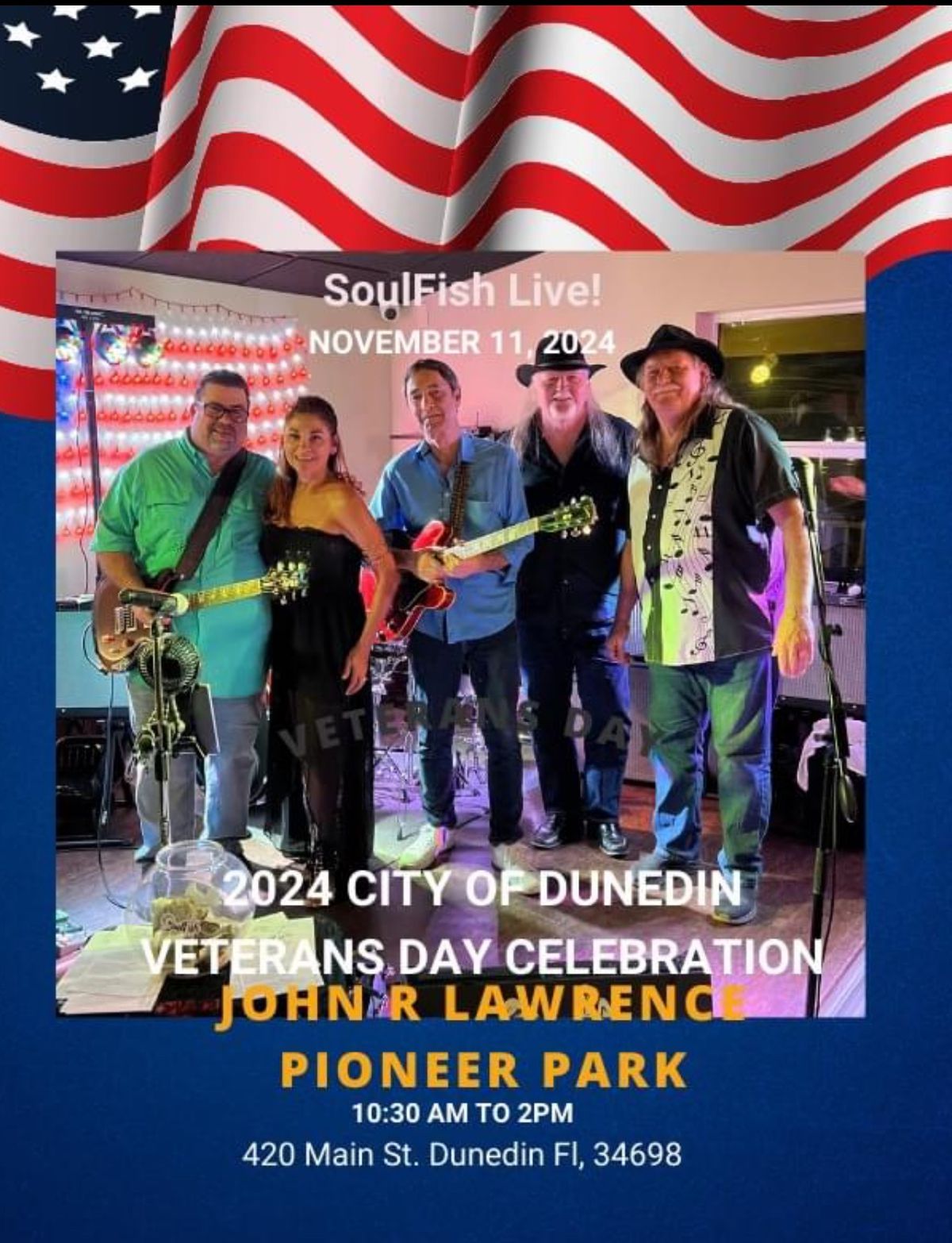 SoulFish Live at the City of Dunedin Veterans Day Celebration