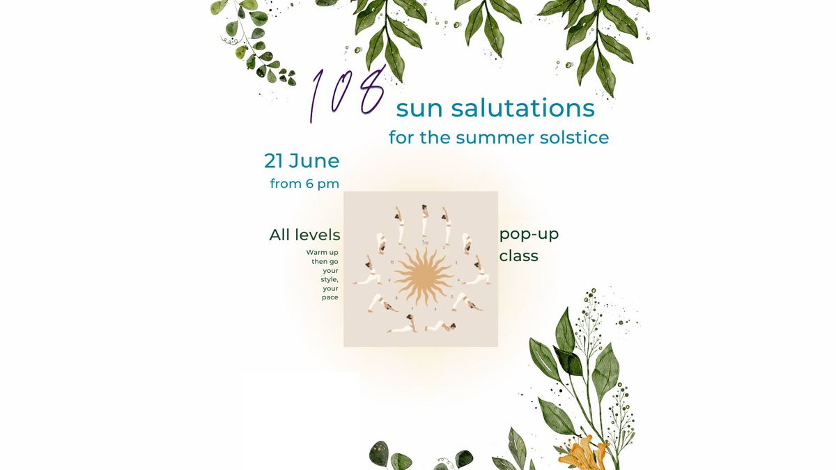 108 Sun Salutations for the Summer Solstice International Yoga Day, 2