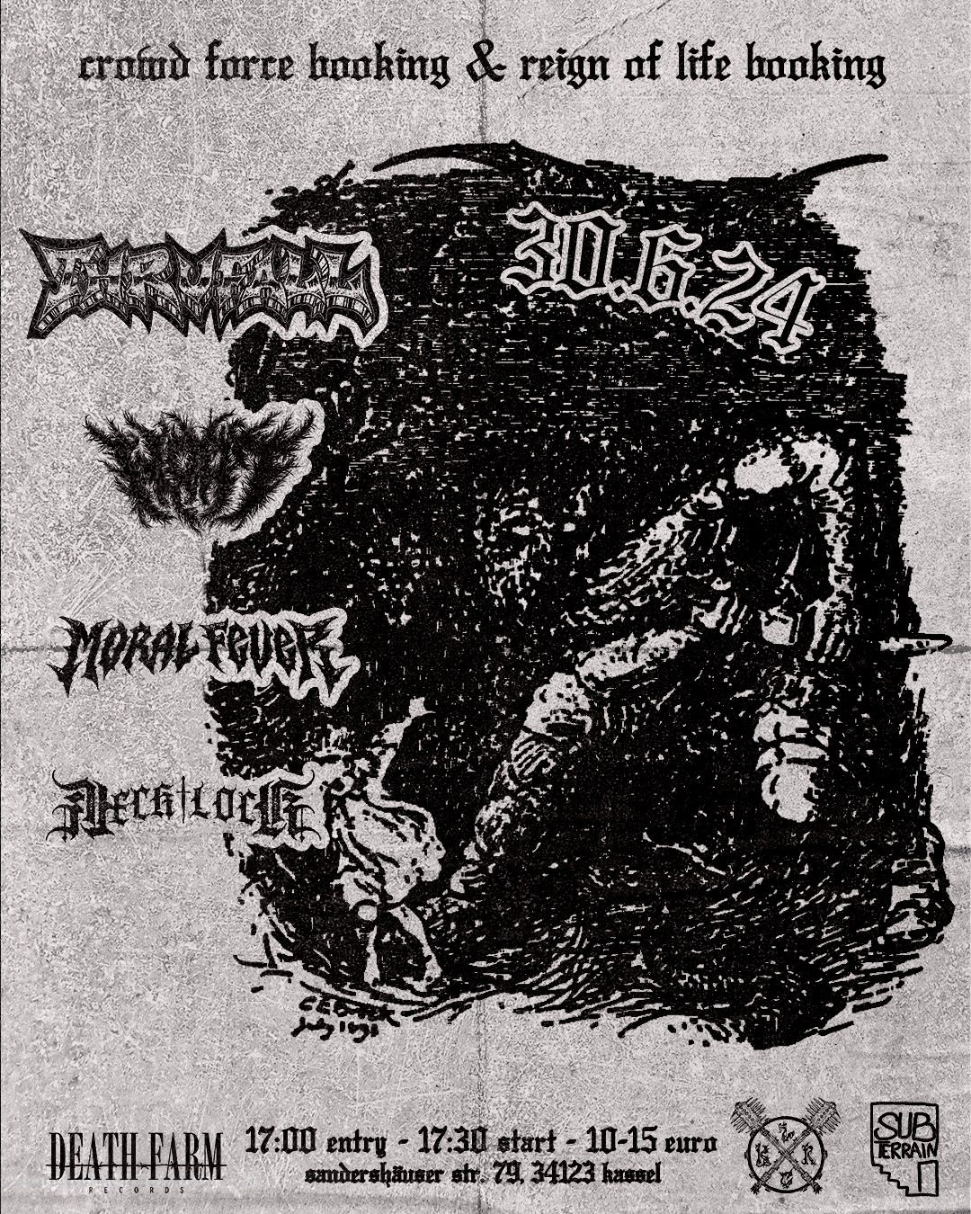 PRAY FOR SALVATION - KASSEL W\/THRUFALL, WOAT, MORAL FEVER AND NECK LOCK