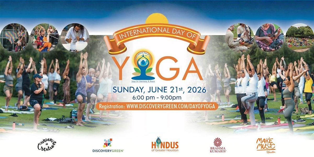 International Day of Yoga Celebration @ Discovery Green\u00ae
