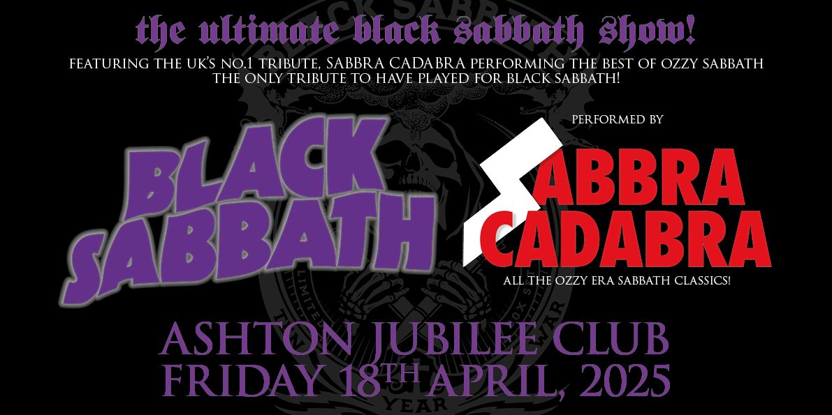 Sabbra Cadabra - Ashton Jubilee Club