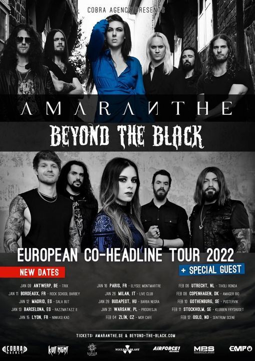 Amaranthe - Beyond The Black - Coheadline Tour in Budapest, HUN