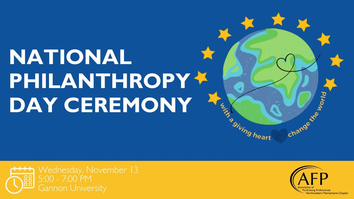 National Philanthropy Day Celebration