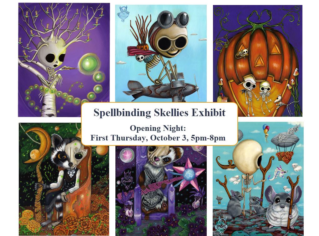 MISTY MONSTER DEBUTS HER "SPELLBINDING SKELLY PAINTINGS" AT BOISE BREWING!!!