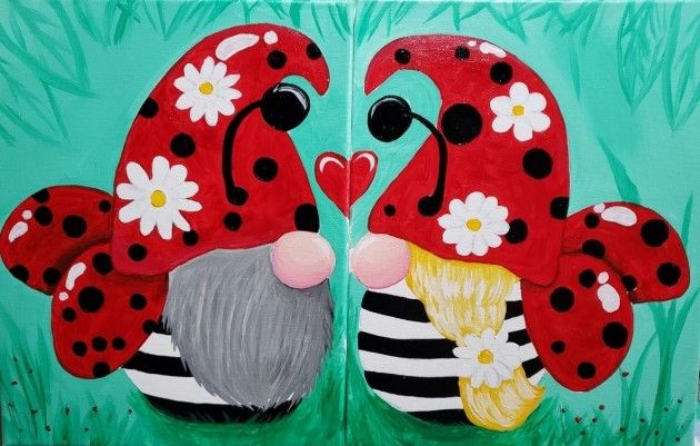 Couple's\/Duet "Gnome Love" In-Studio Paint Party!