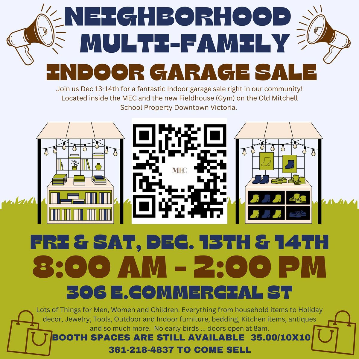 Neighborhood Multi-Family INDOOR Garage Sale