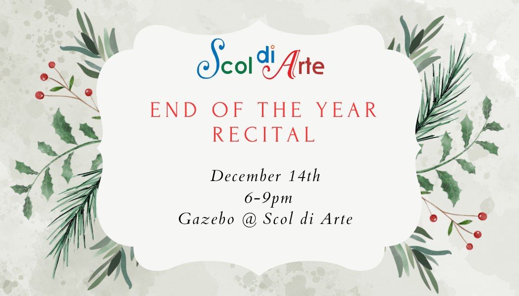 End of the year recital Scol di Arte