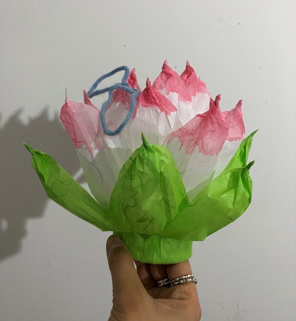 Paper Lotus Lantern Making