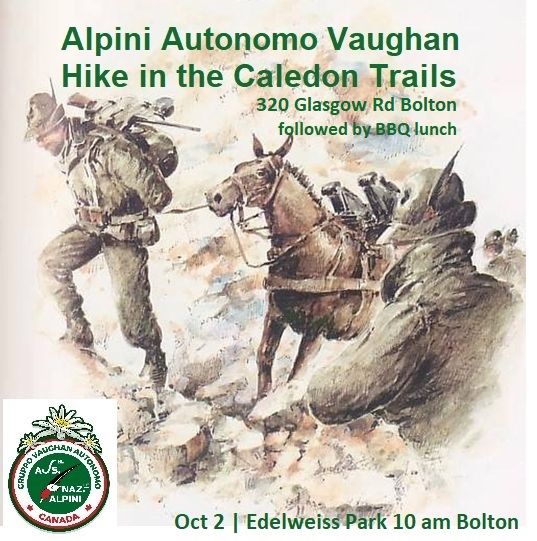 Alpini Autonomo Vaughan - Hike in the Caledon Hills