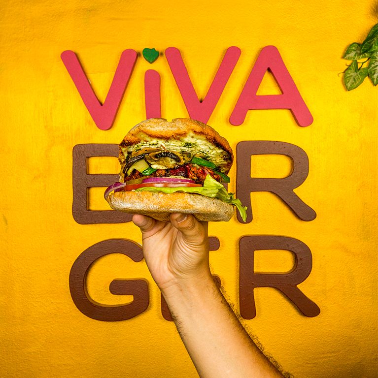Men\u00fa vegano para dos en Viva Burger