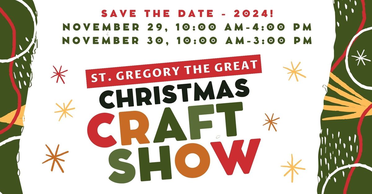 2024 St. Gregory the Great Christmas Craft Show