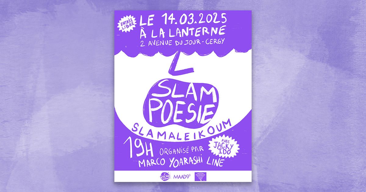 Sc\u00e8ne slam : Slamaleikoum \u00e0 Cergy avec Jacky Ido