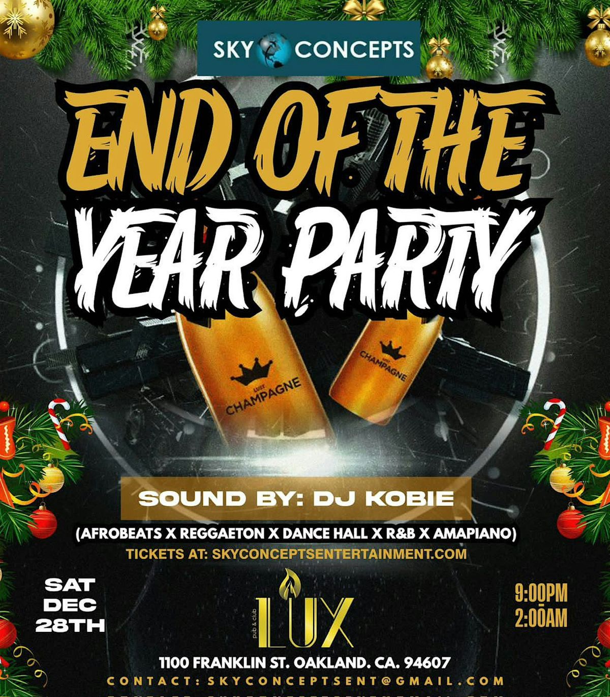 End of the Year Party - afrobeats * Dancehall * Amapiano * Be there!