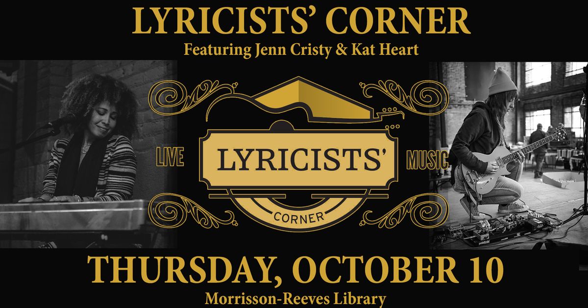 Lyricists' Corner at MRL - Jenn Cristy & Kat Heart