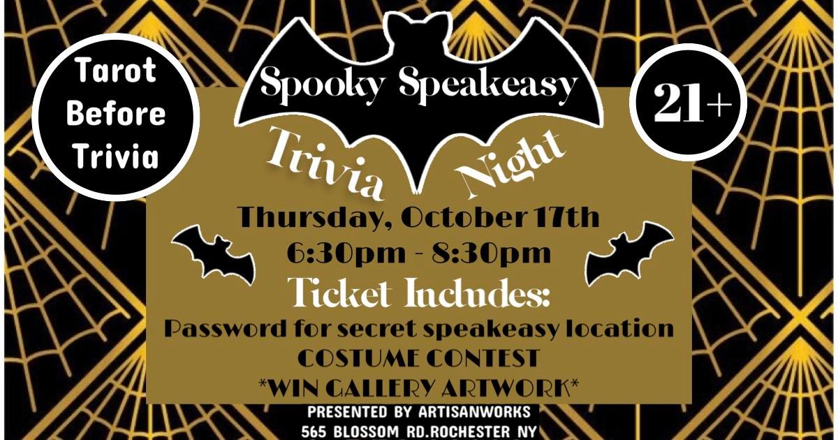 Spooky Speakeasy Trivia Night at ARTISANworks 