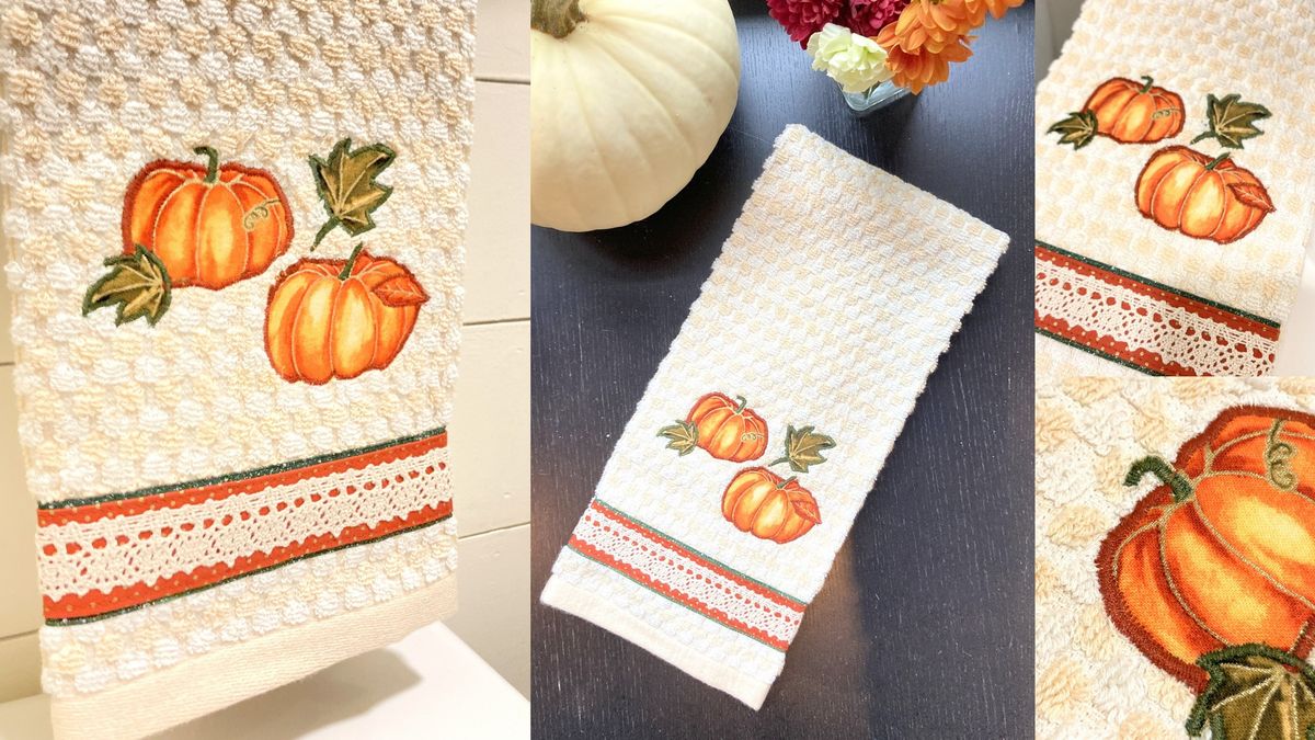 Appliqued Seasonal Hand Towels