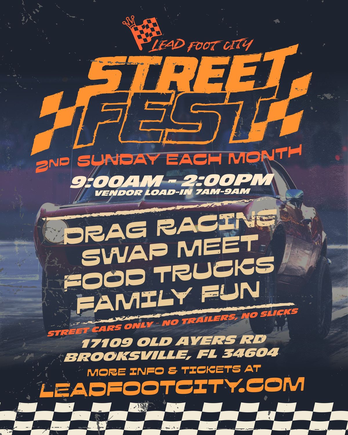 LFC Street Fest - Swap Meet, Street Car Drag Racing, Car Meet, Food Trucks, Music & More!