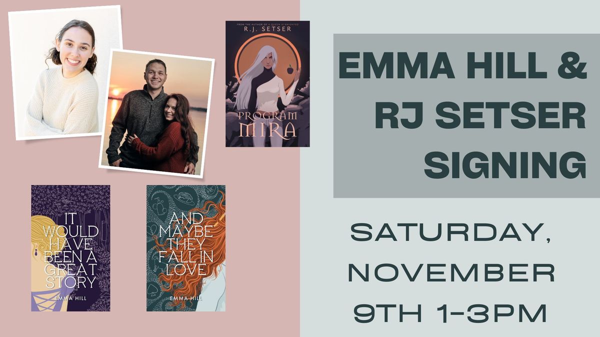 Emma Hill & RJ Setser Signing