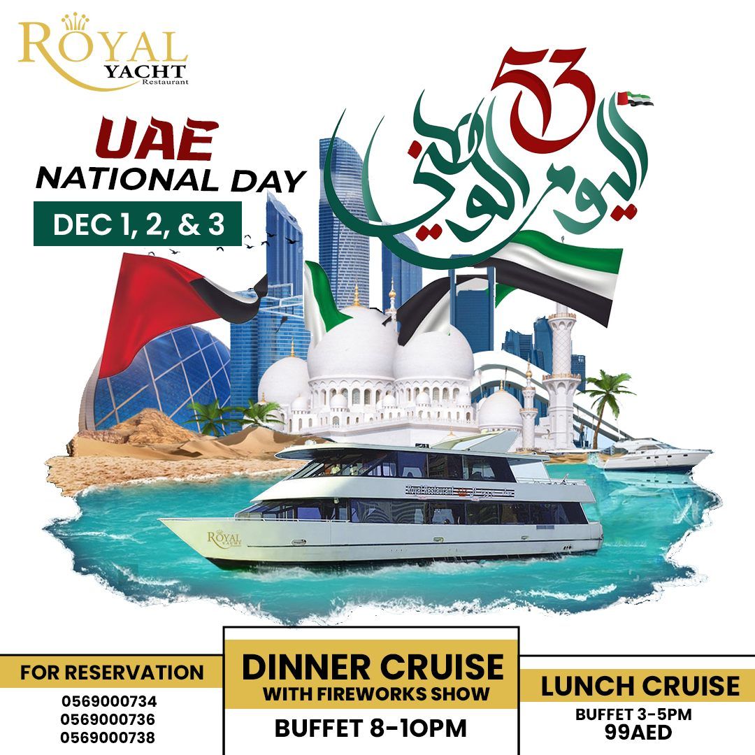 National Day Yacht Cruise with Fireworks