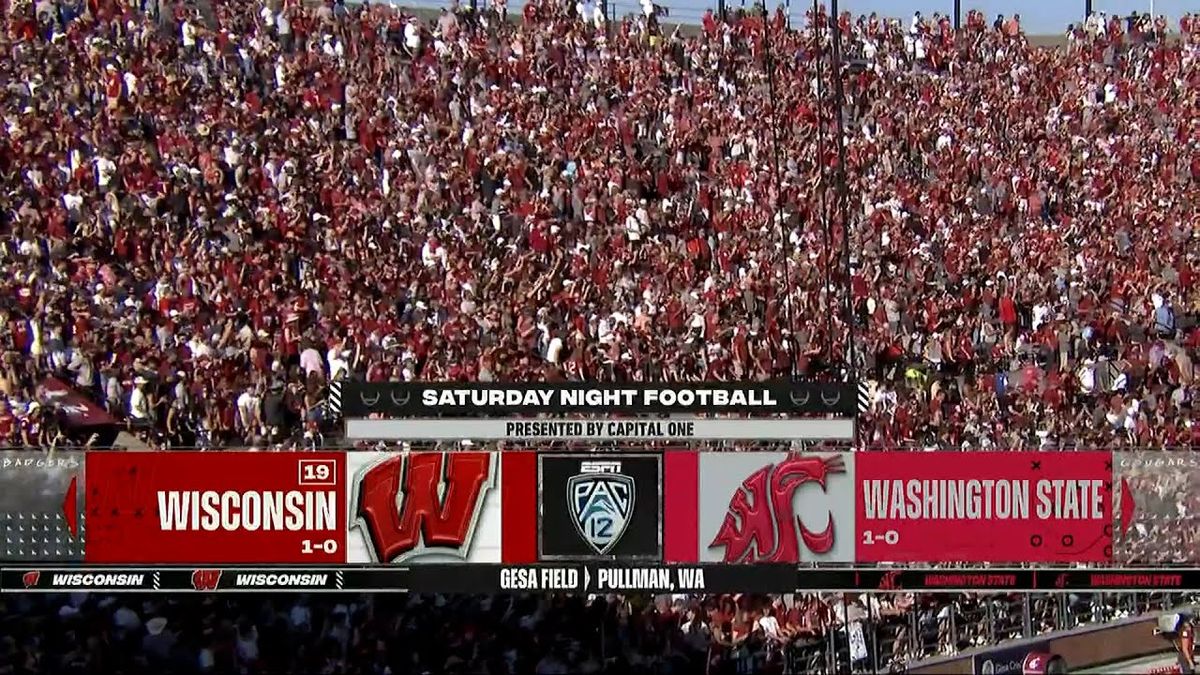 Washington State Cougars at Wisconsin Badgers Football