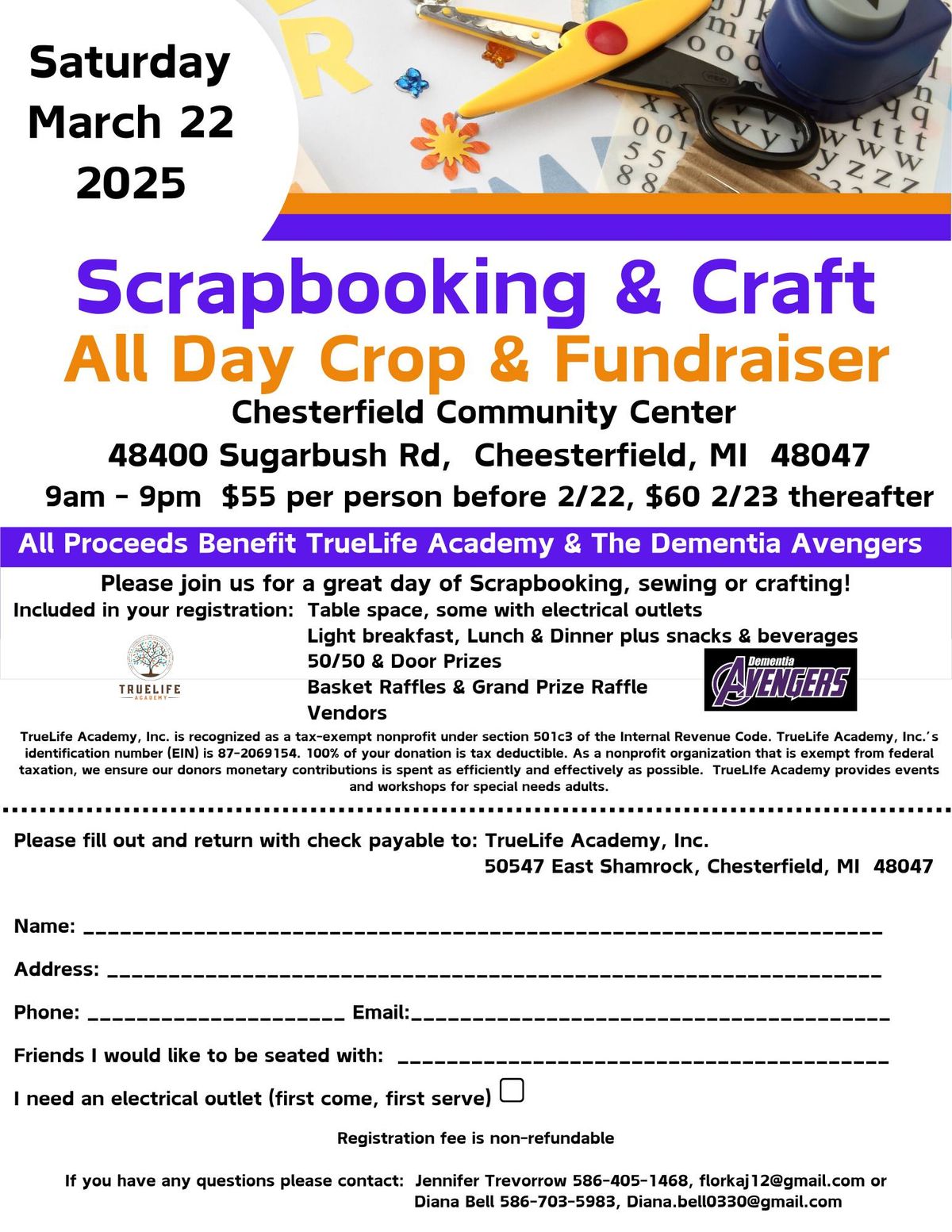 Scrapbooking & Craft All Day Crop & Fundraiser