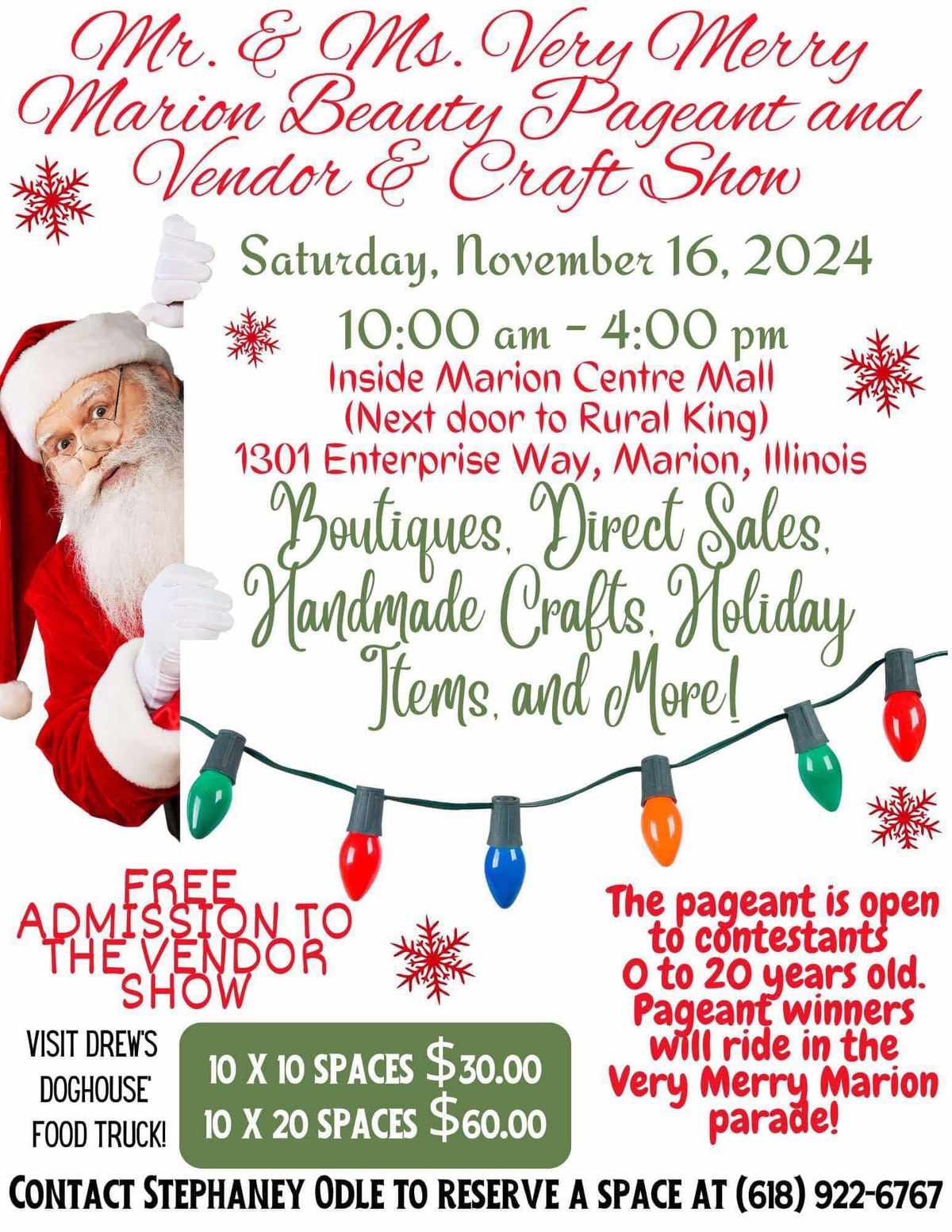 Very Merry Marion Christmas Vendor & Craft Show 2024