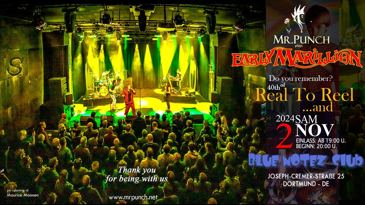 Mr.Punch plays EarlyMarillion - 40th of Real to Reel show ...and