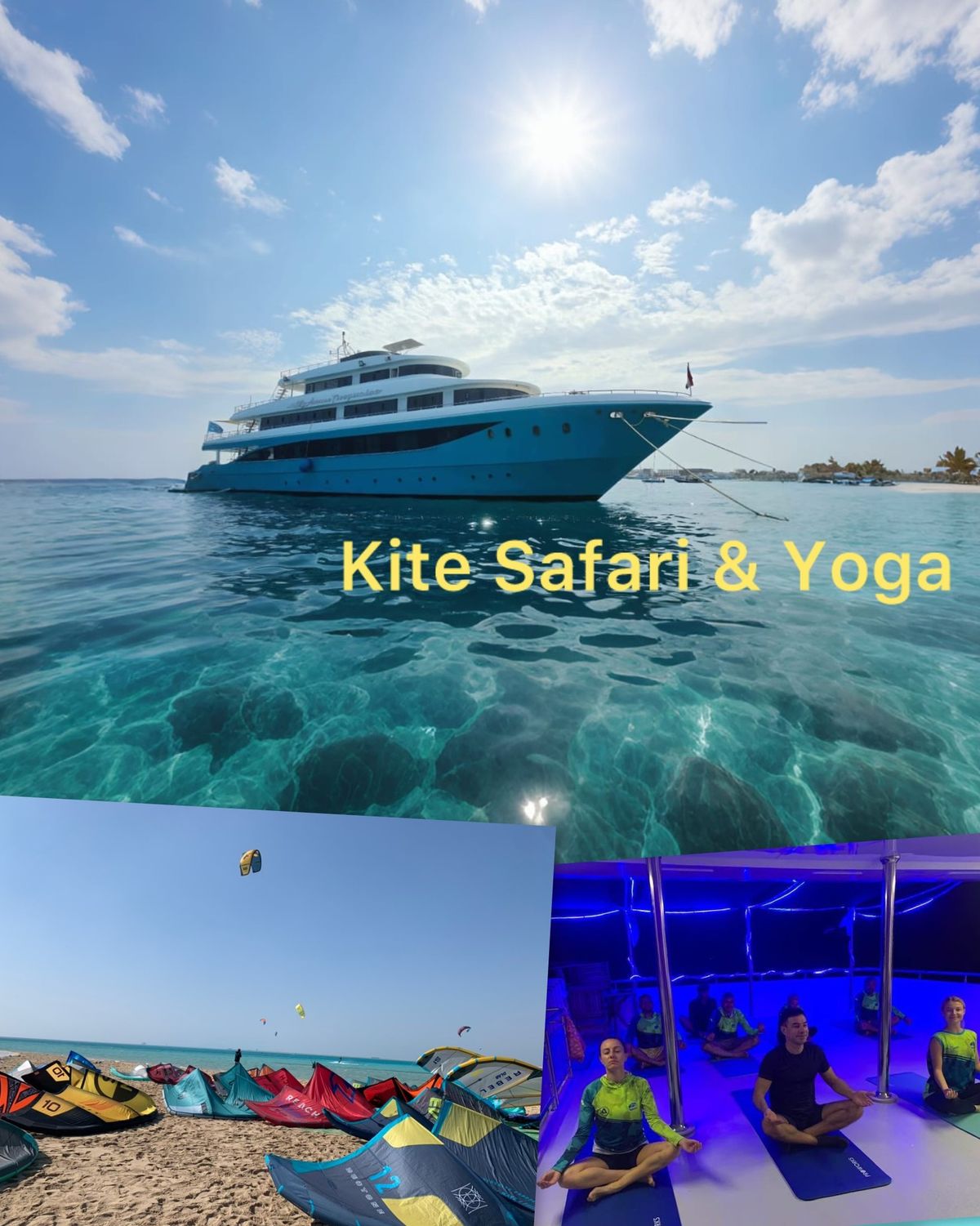 Kite Safari & Yoga on a Luxury Yacht, Red Sea, Egypt 