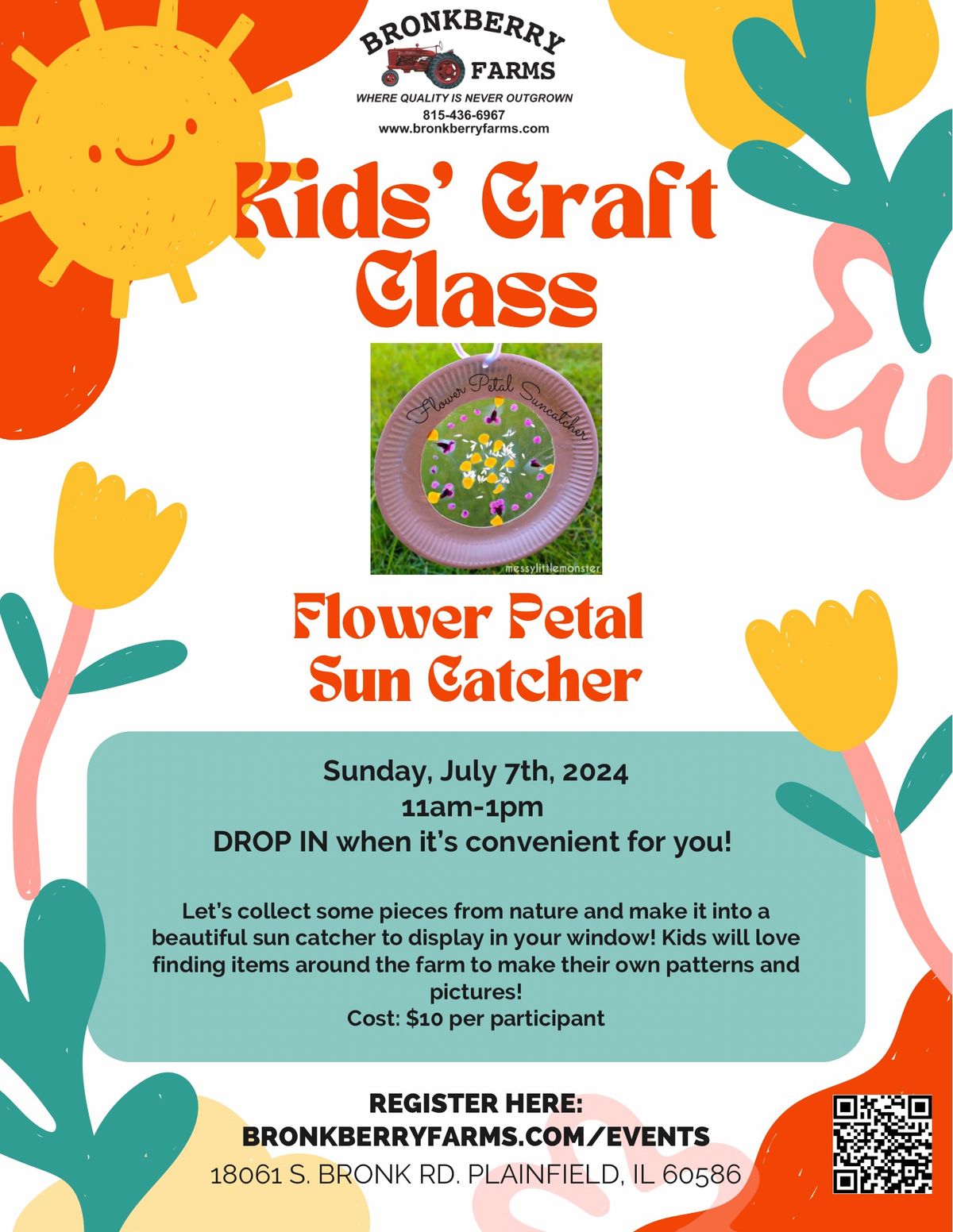 Kids' Craft Class: Flower Petal Sun Catchers